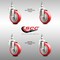 Service Caster 4 Inch 316SS Red Polyurethane Wheel Swivel 1/2 Inch Threaded Stem Caster Set SCC SCC-SS316TS20S414-PPUB-RED-121315-4 - alternate 3